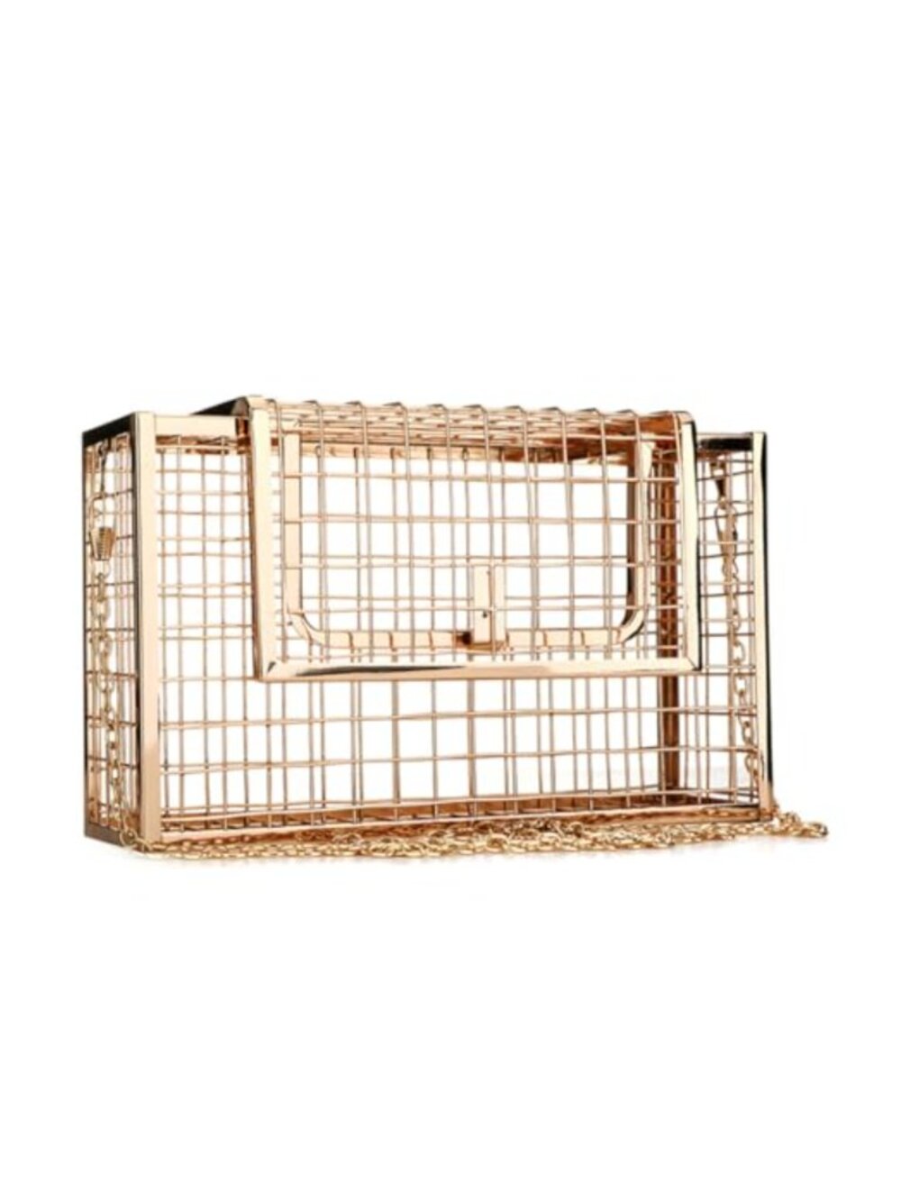 Womens Geometric Cage Clutch Crossbody Bag Evening Purse